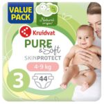 Kruidvat Pure & Soft luiers maat 3 | 44 stuks