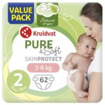 Kruidvat Pure & Soft luiers maat 2 | 62 stuks
