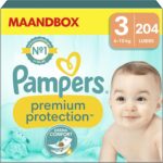 Pampers Premium Protection luiers maat 3 | 204 stuks