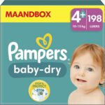 Pampers Baby Dry luiers maat 4+ | 198 stuks
