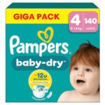 Pampers Baby Dry luiers maat 4 | 140 stuks