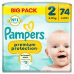 Pampers Premium Protection luiers maat 2 | 74 stuks