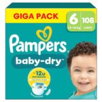 Pampers Baby Dry luiers maat 6 | 108 stuks