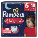 Pampers Baby Dry Pants / Baby Dry Night Pants luierbroekjes maat 6 | 18 stuks