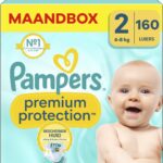Pampers Premium Protection luiers maat 2 | 160 stuks