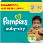 Pampers Baby Dry luiers maat 2 | 180 stuks
