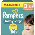 Pampers Baby Dry luiers maat 3 | 222 stuks