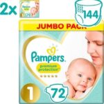 Pampers Premium Protection luiers maat 1 | 144 stuks
