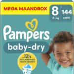 Pampers Baby Dry luiers maat 8 | 144 stuks