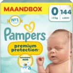 Pampers Premium Protection luiers maat 0 | 144 stuks