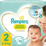 Pampers Premium Protection luiers maat 2 | 76 stuks