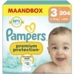 Pampers Premium Protection luiers maat 3 | 204 stuks