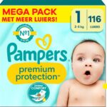 Pampers Premium Protection luiers maat 1 | 116 stuks