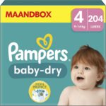 Pampers Baby Dry luiers maat 4 | 204 stuks