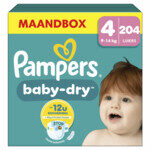 Pampers Baby Dry luiers maat 4 | 204 stuks