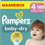 Pampers Baby Dry luiers maat 4 | 180 stuks