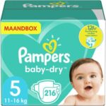 Pampers Baby Dry luiers maat 5 | 216 stuks
