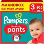 Pampers Baby Dry Pants luierbroekjes maat 3 | 192 stuks