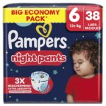 Pampers Baby Dry Pants / Baby Dry Night Pants luierbroekjes maat 6 | 38 stuks