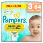 Pampers Premium Protection luiers maat 3 | 64 stuks