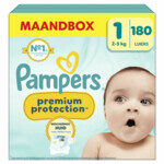Pampers Premium Protection luiers maat 1 | 180 stuks