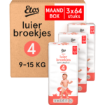Etos Soft & Protect luierbroekjes maat 4 | 192 stuks