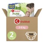 Kruidvat Pure & Soft luiers maat 2 | 186 stuks