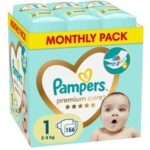 Pampers Premium Care luiers maat 1 | 156 stuks