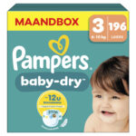 Pampers Baby Dry luiers maat 3 | 196 stuks