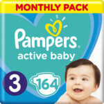 Pampers Active Baby Dry luiers maat 3 | 164 stuks